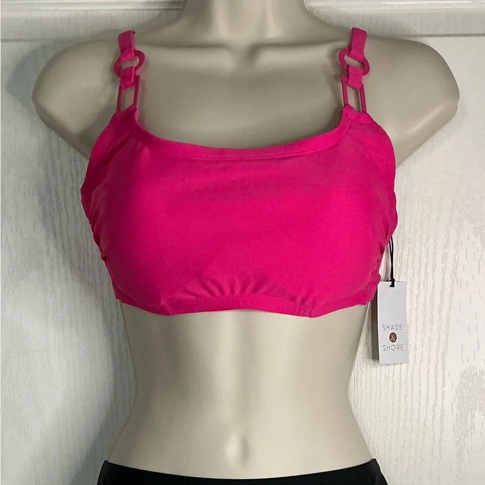 🩷 NWT💕Women's Ring Detail Hidden Underwire Bikini Top - Shade & Shore - Picture 2 of 16